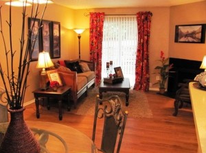 The Arbors Apartment Living Room