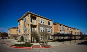 The District at Greenville Apartment Building View