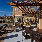 The District at Greenville Apartment Deck