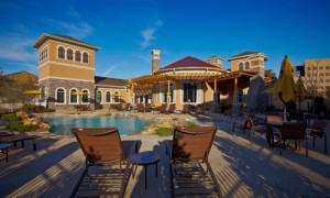 The District at Greenville Apartment Patio