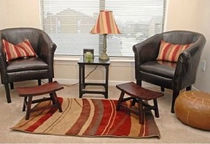 The Falls At Highpoint Apartment Living Area
