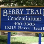 Berry Trail Condominiums Apartment Community Sign