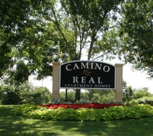 Camino Real I & II Apartments Community Sign