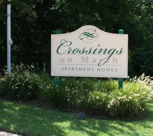 Crossings on Marsh Apartment Community Sign