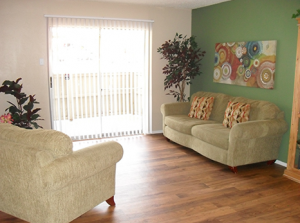 Preston Oaks Apartment Living Room