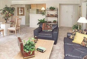Preston Pointe Apartment Living Room