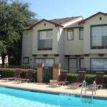 Preston Townhomes Apartment Pool View