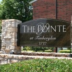 The Pointe at Timberglen Apartment Community Sign