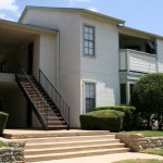 The Pointe at Timberglen Apartment Staircase View