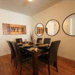 Village on the Green Apartment Dining Area.