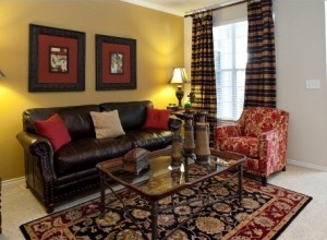 Caruth at Lincoln Park Apartment Living Room