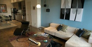 Mosaic Highrise Apartment Family Room