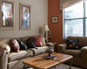 Post Uptown Village Apartment Living Room